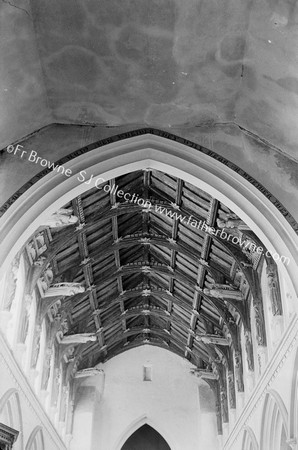 CHURCH ROOF FROM E. THROUGH CHANCEL ARCH